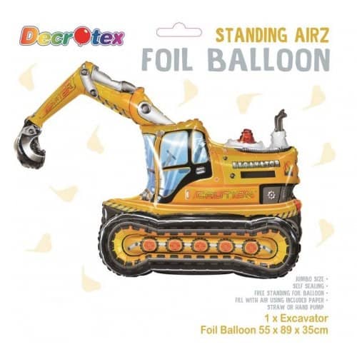 Construction Excavator Large Foil Balloon 89CM (35") - NextParty