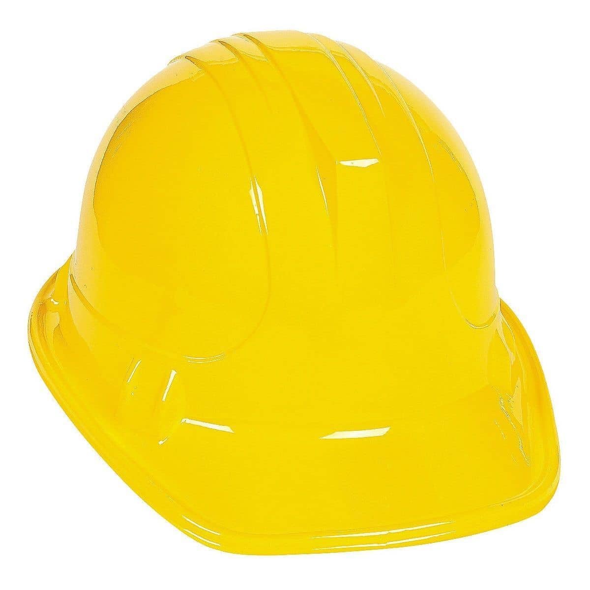 Construction Yellow Plastic Party Hat - NextParty