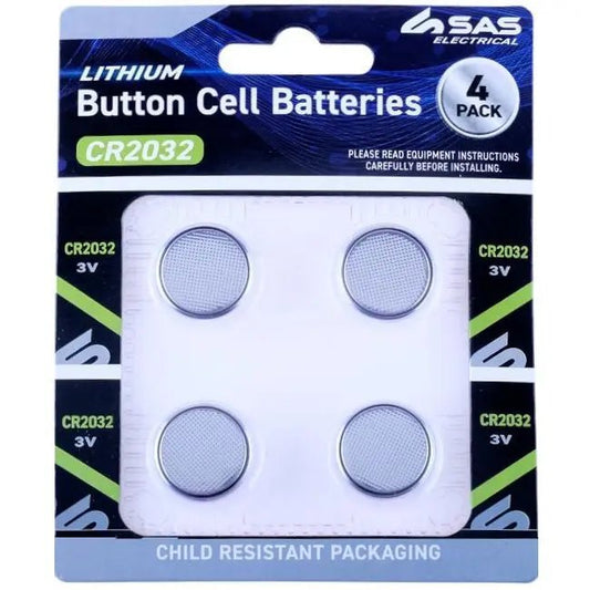 CR2032 Lithium Coin Cell Batteries 3V (Pack of 4) - NextParty