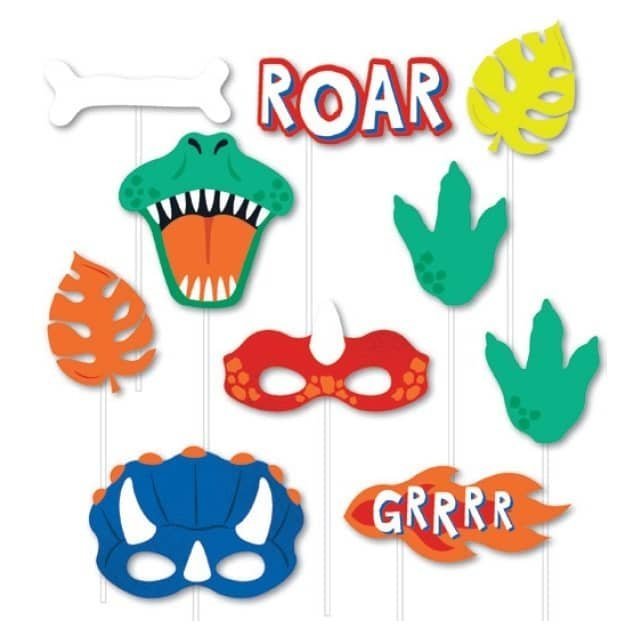 Dino Dinosaurs Photo Props 10pk - NextParty