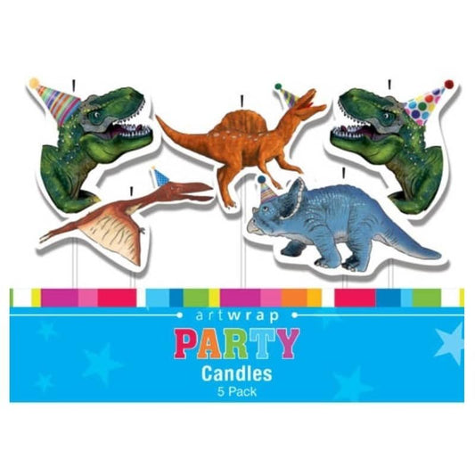 Dinosaurs Birthday Candles 5PCS - NextParty