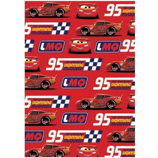 Disney Cars Lightning McQueen Gift Wrap 1 Sheet Folded - NextParty