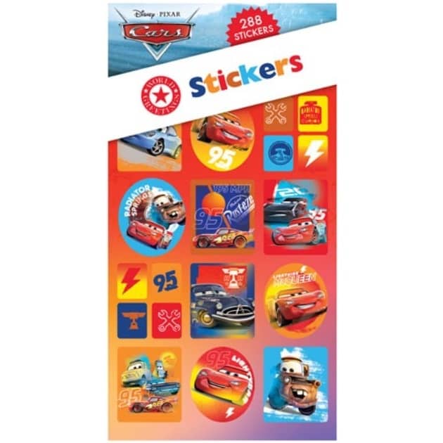 Disney Cars Sticker Book 288pk (12 Sheets) Party Favours - NextParty