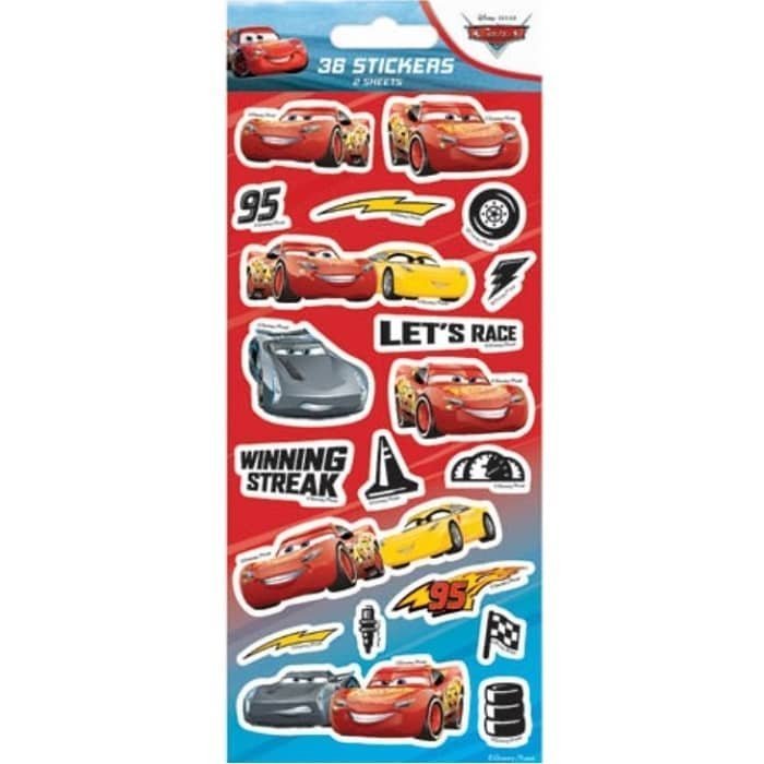 Disney Cars Sticker Sheets 36pk (2 Sheets) - NextParty