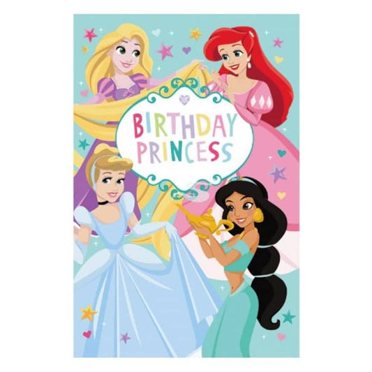 Disney Princess Birthday Card 11.5cm x 18cm With Pink Envelope - NextParty