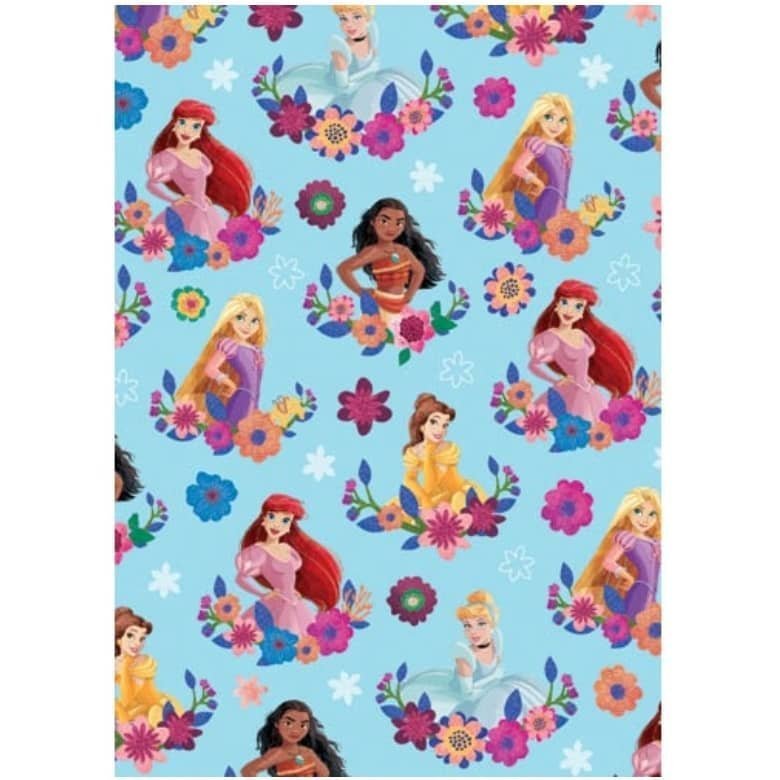 Disney Princess Gift Wrap 1 Sheet Folded Wrapping Paper - NextParty