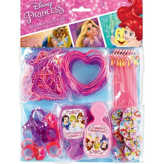 Disney Princess Mega Mix Party Favours 48PCS Value Pack - NextParty