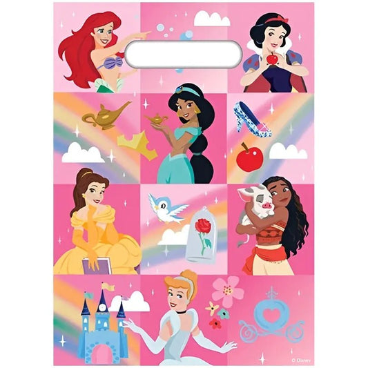 Disney Princess Plastic Party Bags 8pk - NextParty