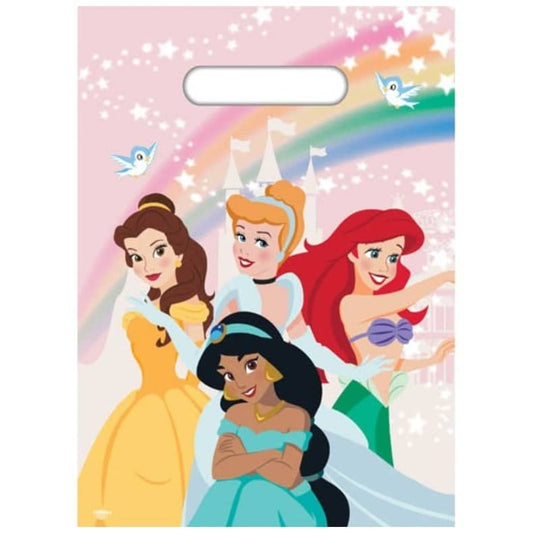 Disney Princess Plastic Party Bags 8pk - NextParty