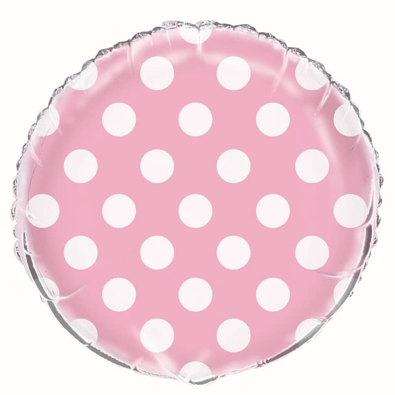 Dots Lovely Pink Foil Balloon 45cm (18") - NextParty