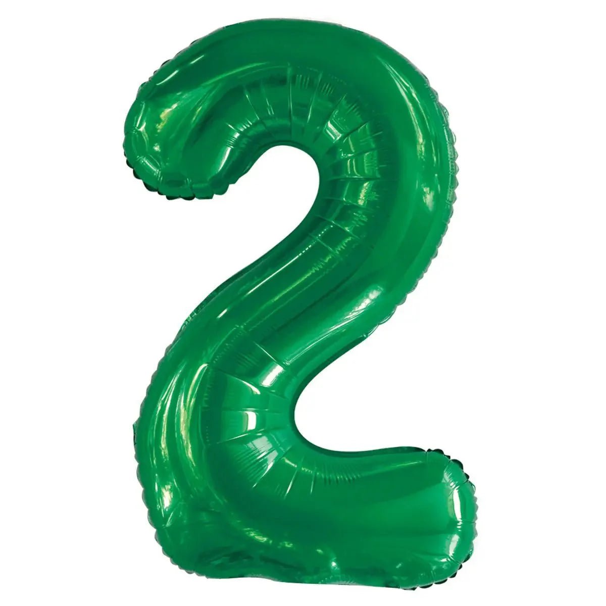 Emerald Green "2" Giant Numeral Foil Balloon 86CM (34") - NextParty