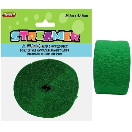 Emerald Green Crepe Streamer 24M Party Decorations - NextParty