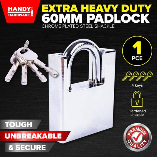 Extra Heavy Duty Padlock 60mm Includes 4 Keys - NextParty