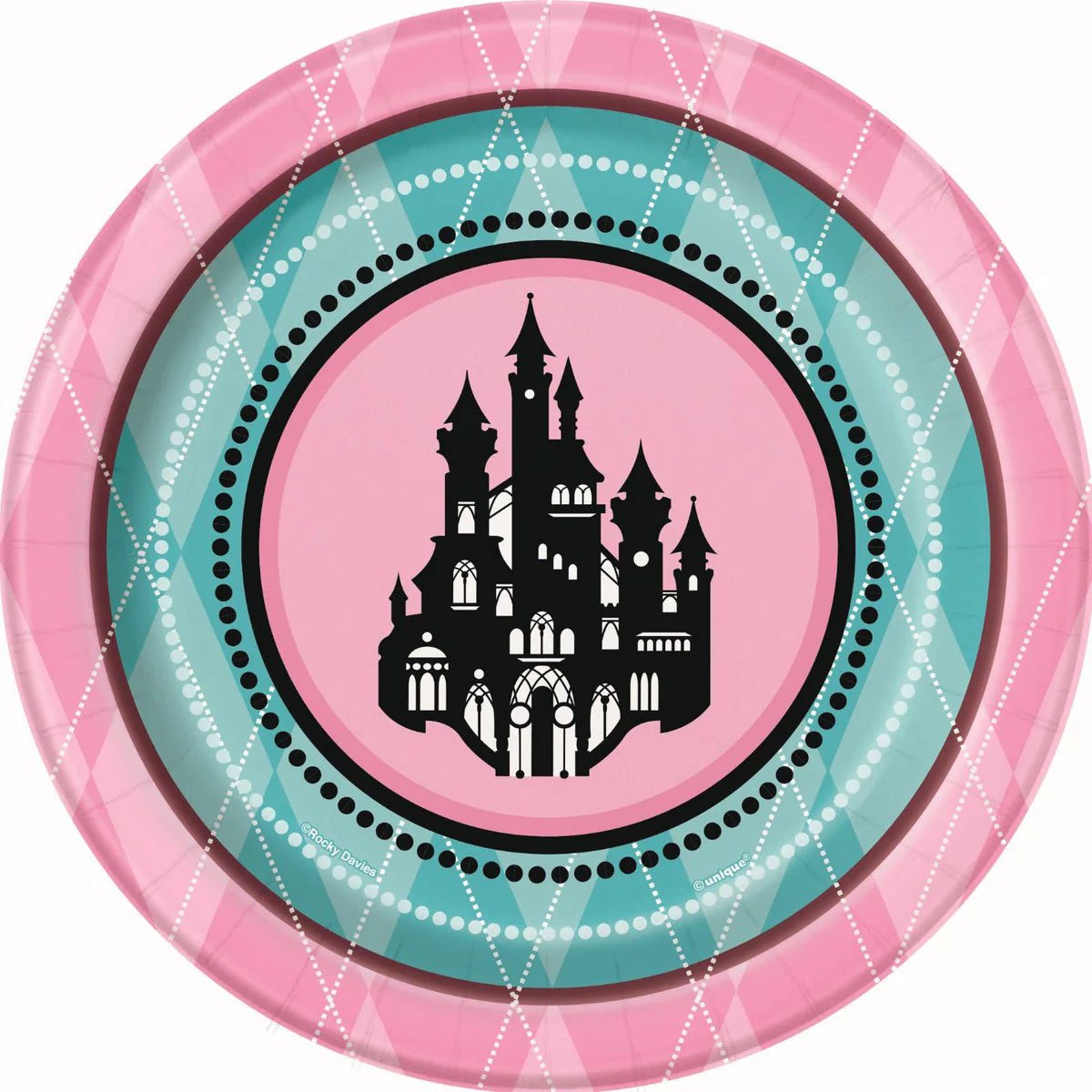 Fairytale Princess Small Paper Plates 17cm (7") 8pk - NextParty