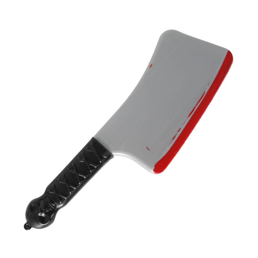 Fake Gory Bloody Cleaver Knife 31CM Halloween Decorations - NextParty