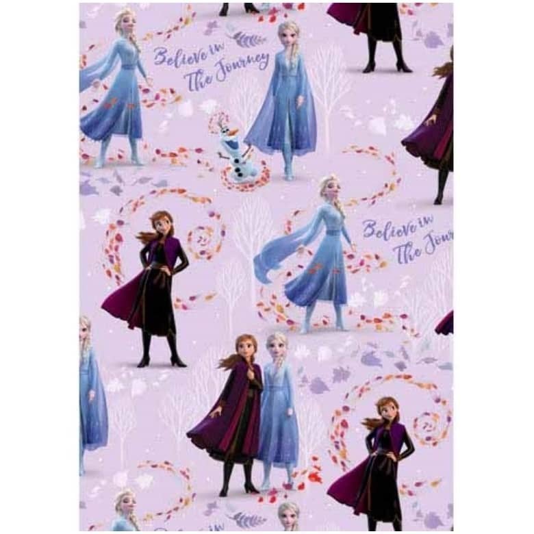 Frozen 2 Gift Wrap 1 Sheet Folded - NextParty