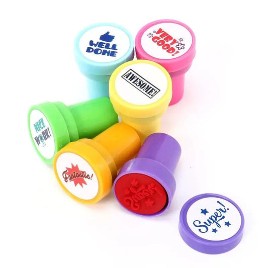 Fun Reward Stamps 6pk Toys Art Craft Party Favours - NextParty