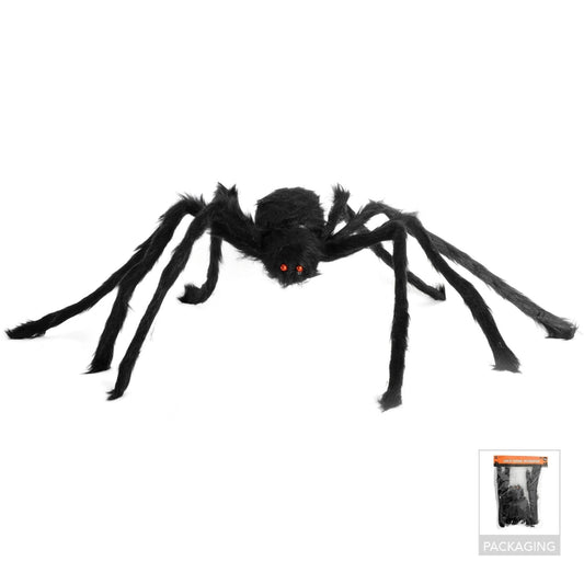 Furry Spider 125CM (49") Halloween Decorations - NextParty