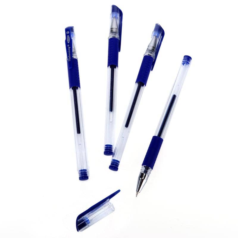 Gel Pens 4pk Blue Ink Colour - NextParty