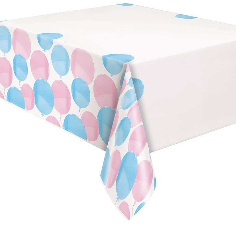 Gender Reveal Plastic Table Cover Tablecloth 137cm x 213cm (54'' x 84'') - NextParty