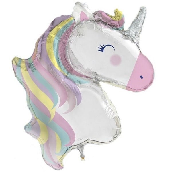 Giant Unicorn Foil Balloon 106cm (42") Decorations - NextParty