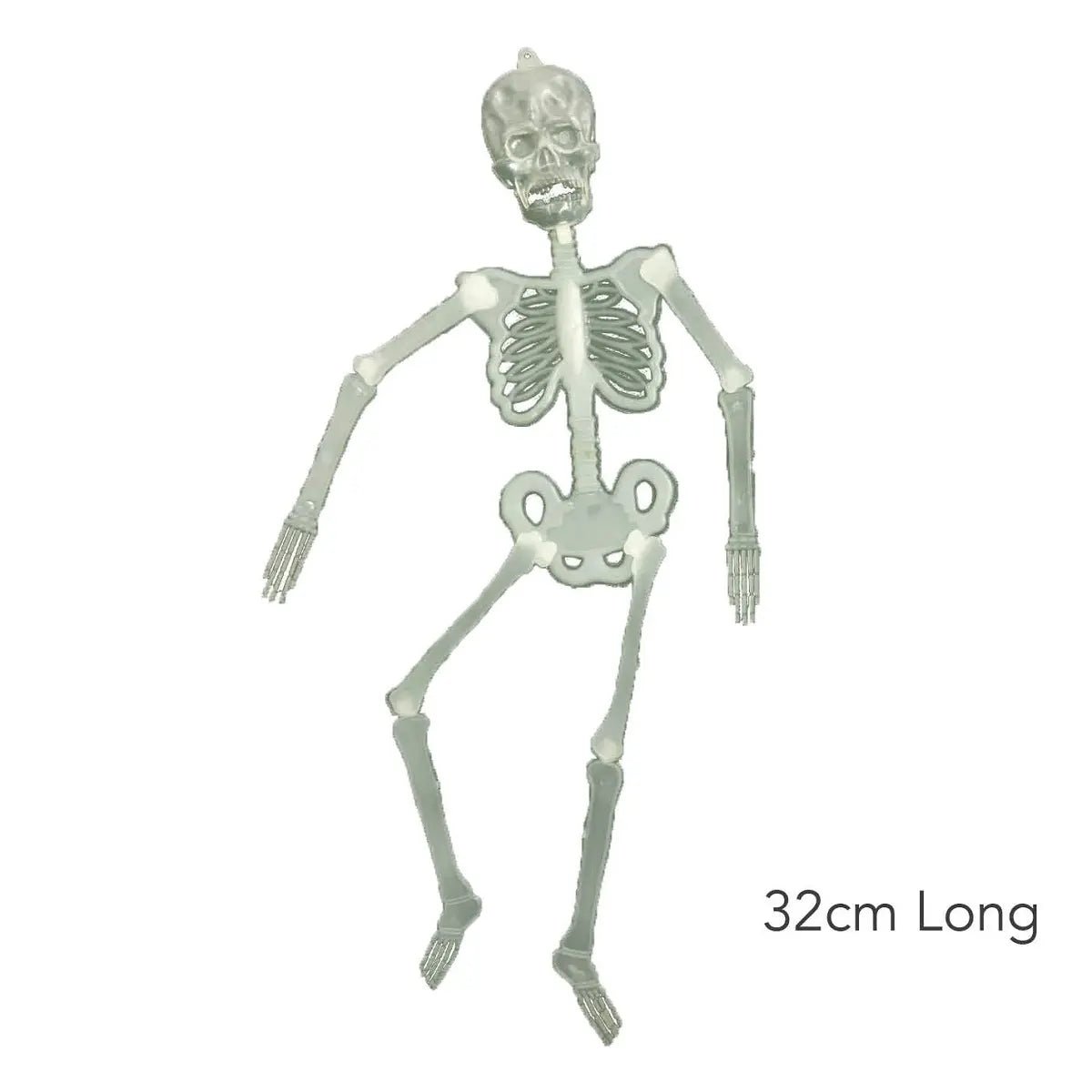 Glow in the Dark Skeleton 32cm Halloween Decorations - NextParty