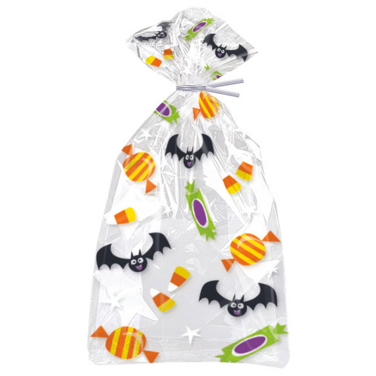 Halloween Cello Bags 20pk Bats & Candy Party Bags - NextParty