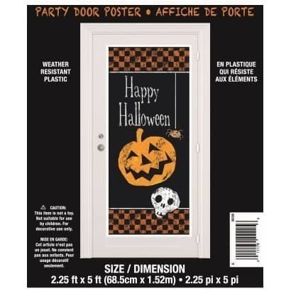 Halloween Door Poster Spooky Scary Happy Halloween Trick Or Treat - NextParty