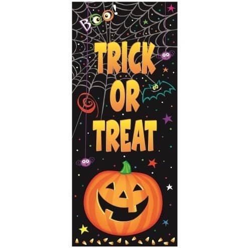 Halloween Door Poster Spooky Scary Pumpkin Pals Trick Or Treat - NextParty