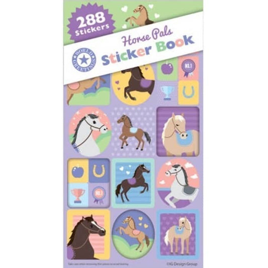 Horse Pals Pony Sticker Book 288pk (12 Sheets) Party Favour - NextParty