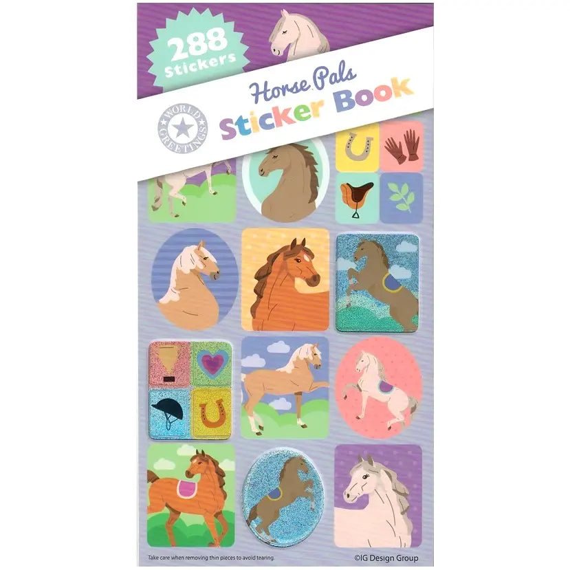 Horse Pals Pony Sticker Book 288pk (12 Sheets) Party Favour - NextParty