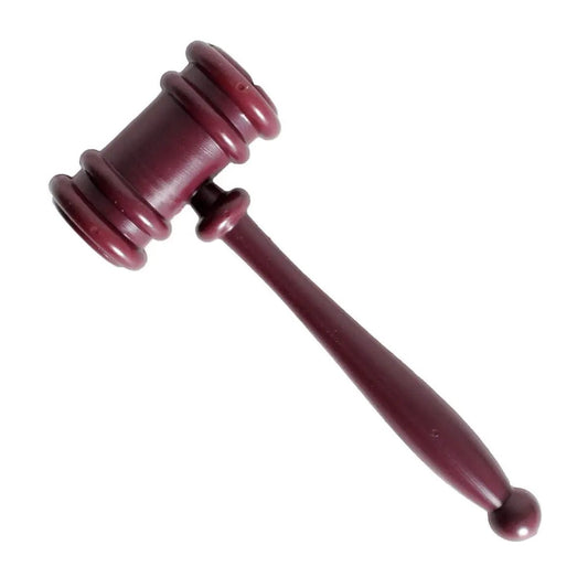 Judge Gavel Mallet Auctioneer's Hammer Party Accessories - NextParty