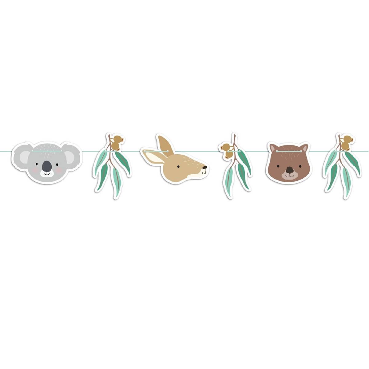 Koala Kangaroo Wombat Bunting Flags 2M 6pk - NextParty