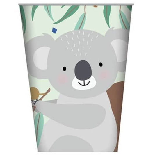 Koala Kangaroos Wombats Paper Cups 8pk Australiana - NextParty