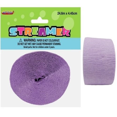 Lavender Crepe Streamer 24M Party Decorations - NextParty