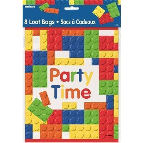 LEGO Style Building Blocks Party Bags 8pk - NextParty