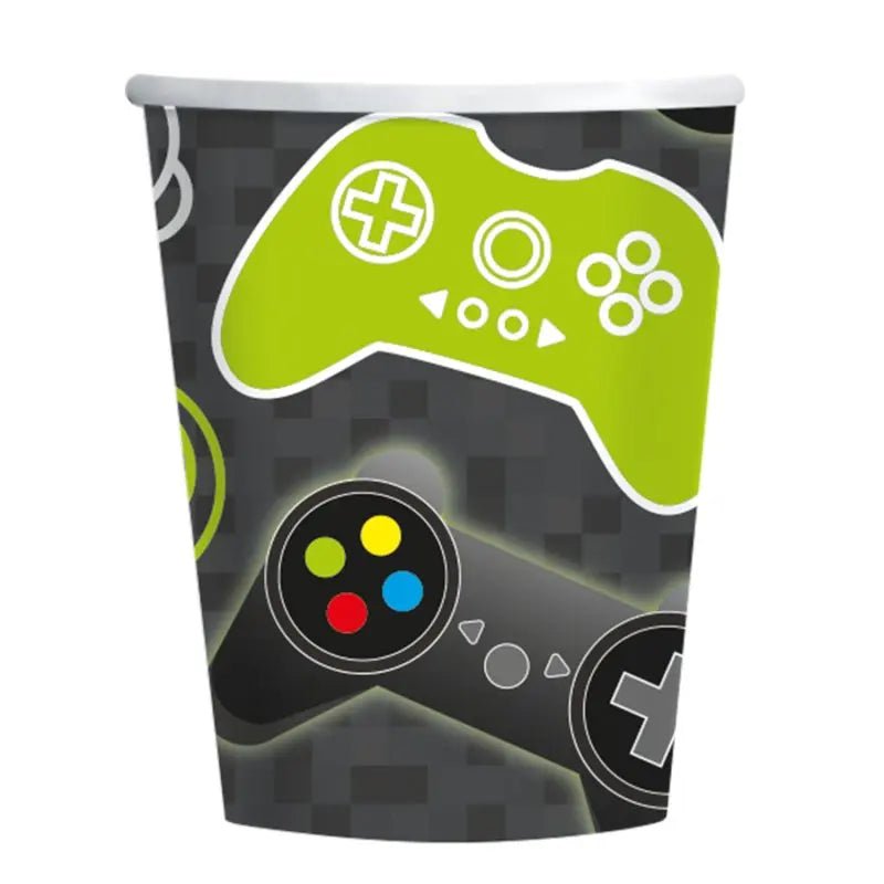 Level Up Video Games Party Paper Cups 8pk - NextParty