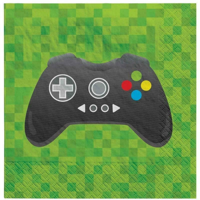 Level Up Video Gaming Controller Beverage Napkins 16pk - NextParty