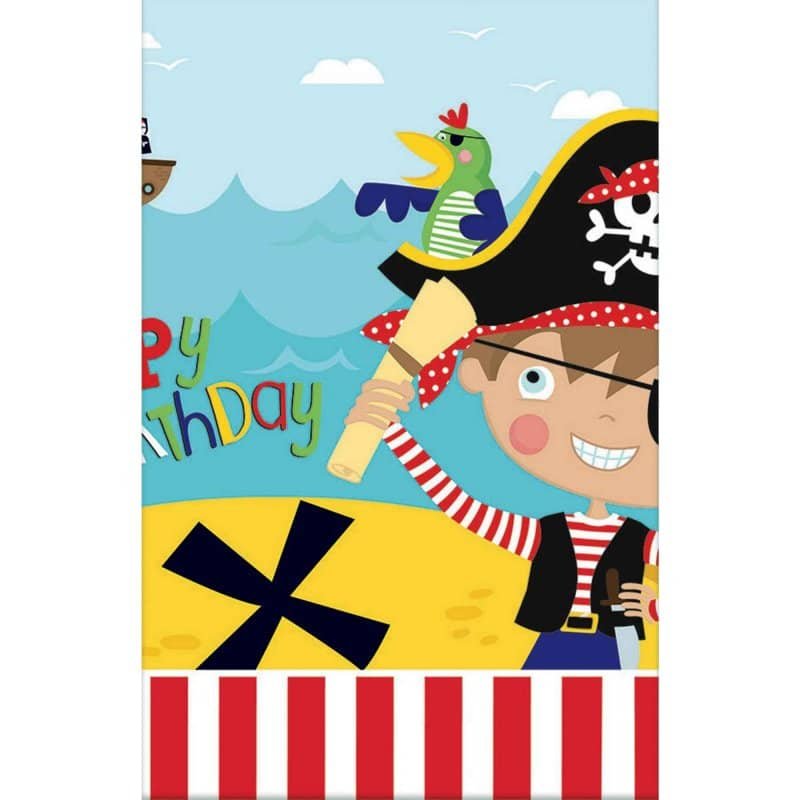 Little Pirate Plastic Table Cover Tablecloth - NextParty