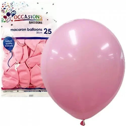 Macaron Light Pink Latex Balloons 30cm (12") 25pk - NextParty