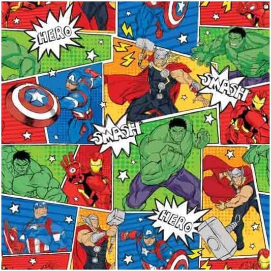 Marvel Avengers Gift Wrap 1 Sheet Folded - NextParty