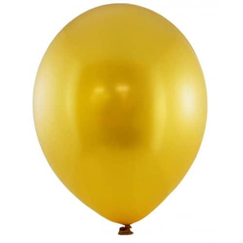 Metallic Gold Latex Balloons 30cm (12") 25pk - NextParty