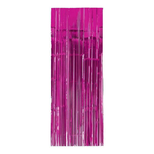 Metallic Hot Pink Foil Curtain 2M x 1M Backdrop - NextParty