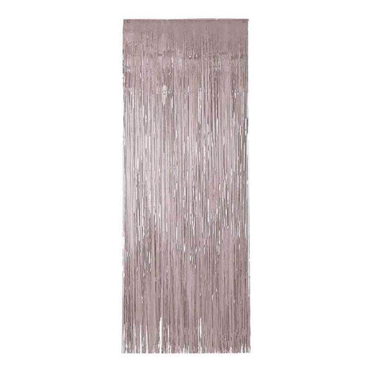 Metallic Silver Foil Curtain 2M x 1M Backdrop - NextParty