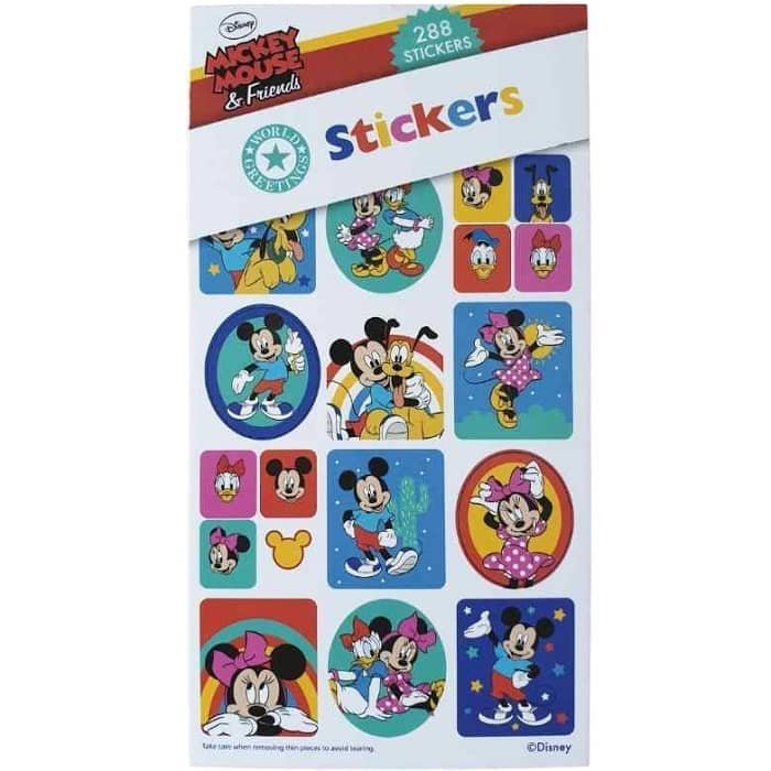 Mickey Minnie Mouse Sticker Book 288pk (12 Sheets) - NextParty