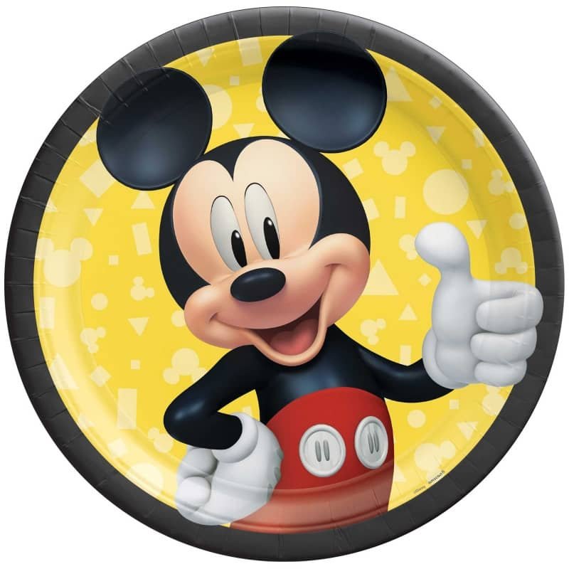 Mickey Mouse Forever Large Plates 23CM 8pk - NextParty