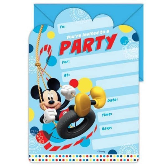 Mickey Mouse Party Invitations With Envelopes 16pk - NextParty