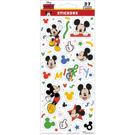 Mickey Mouse Sticker Sheets 37pk (2 Sheets) - NextParty