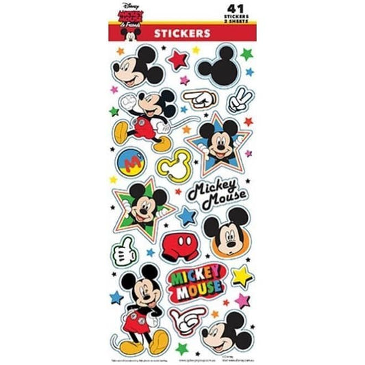 Mickey Mouse Sticker Sheets 41pk (2 Sheets) - NextParty