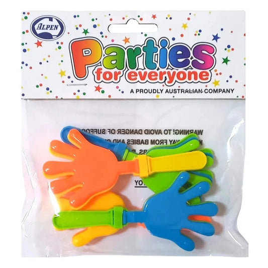 Mini Hand Clappers 4pk Party Favour - NextParty